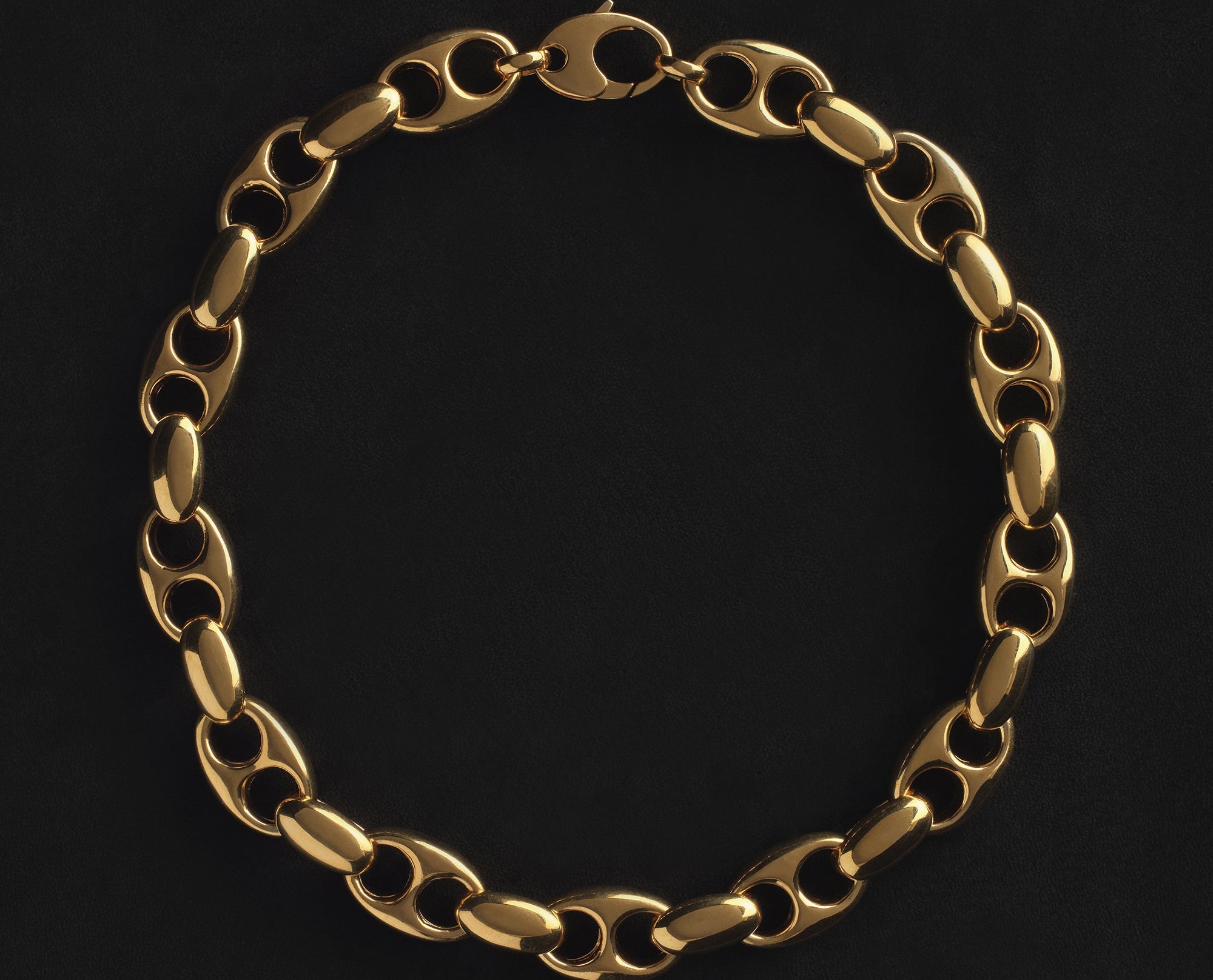 Sophie Buhai's Large Barbara Chain in gold vermeil with lobster clasp visible: gold over sterling at a four-figure price