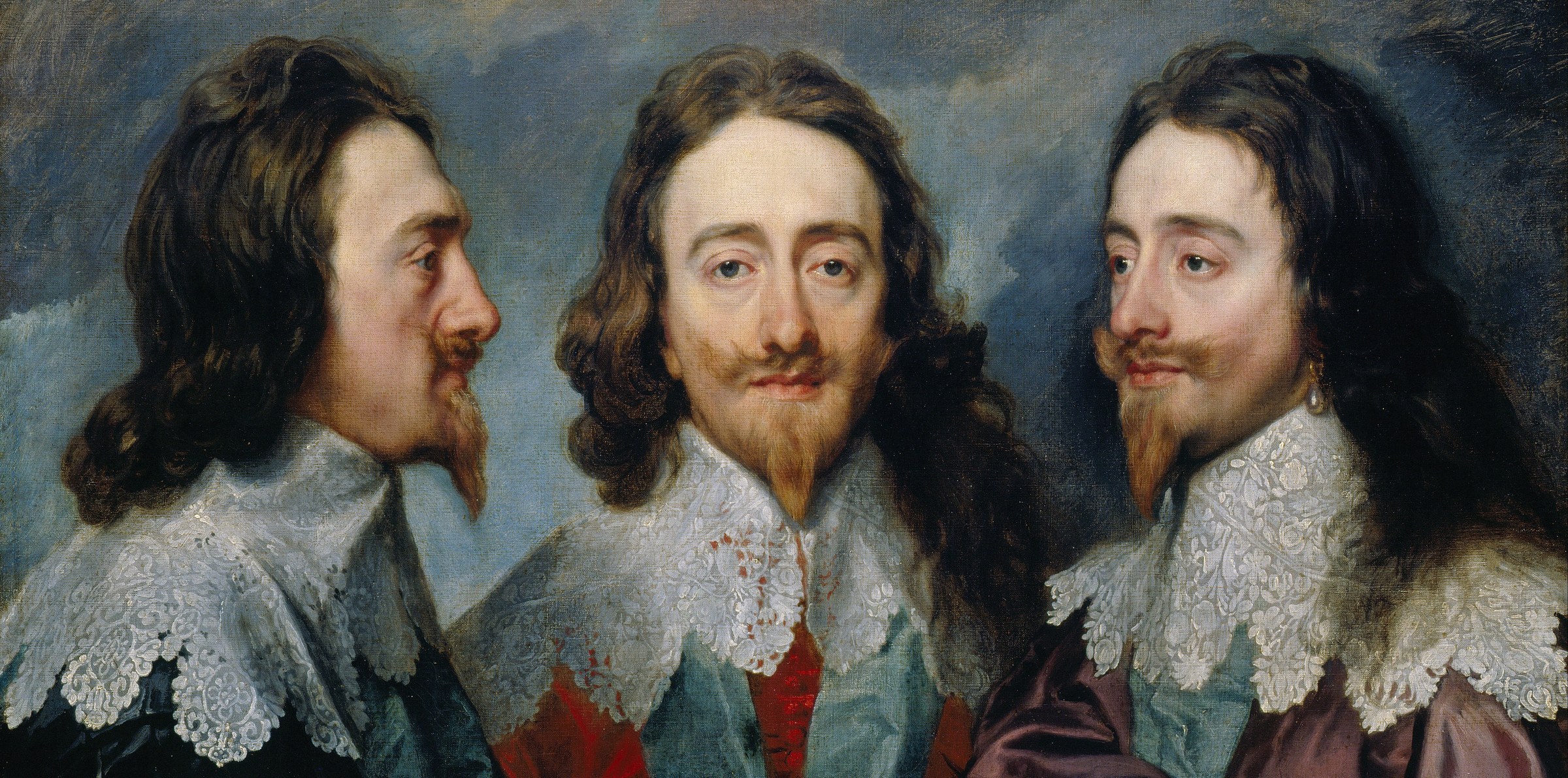Van Dyck's 1636 triple portrait of Charles I, a pearl drop earring hanging below the ear in the right-hand view - for most of the history of fine jewelry the rule about who wore what ran on rank rather than sex.