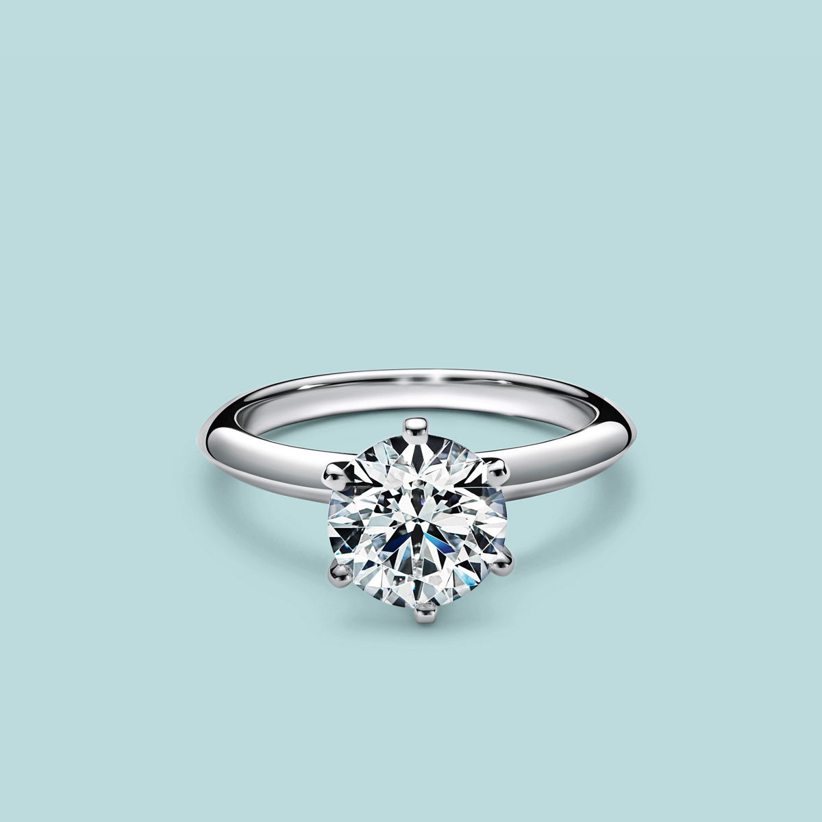 The Tiffany Setting solitaire engagement ring. Image courtesy of Tiffany & Co.