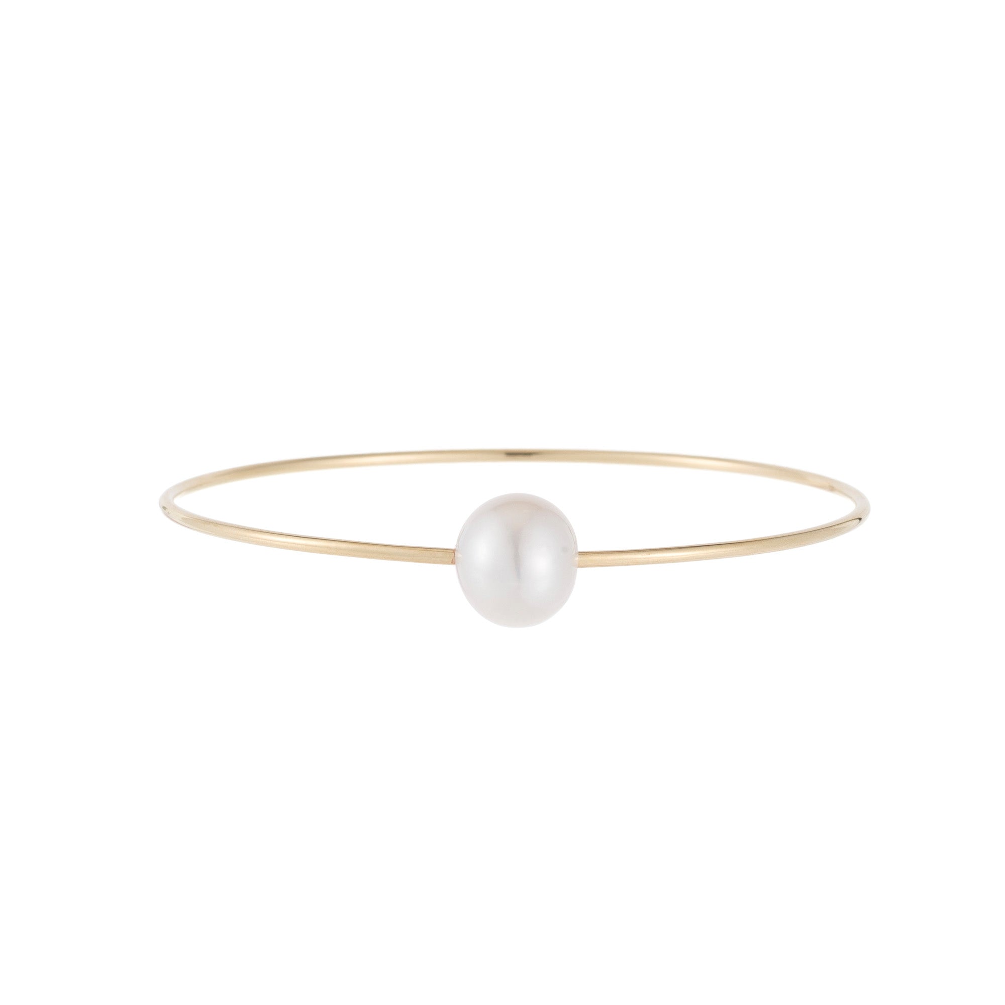 Ariel Gordon Pearl Orbit Bangle with single baroque pearl, $1,095. Image courtesy of Ariel Gordon.